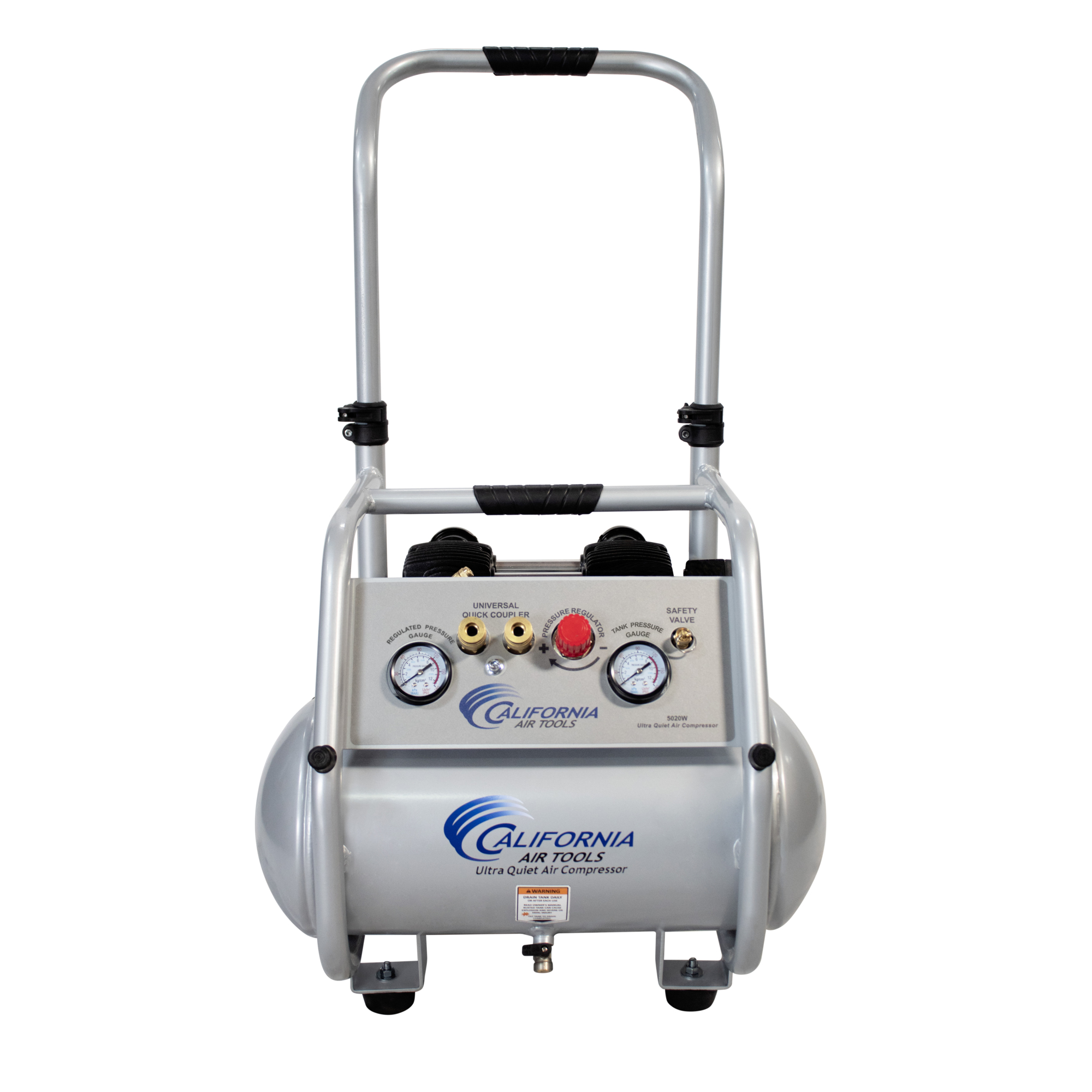 California Air Tools, 5 Gal 2 Hp Ultra-Quiet Oil-Free, Horsepower 2 HP, Air Tank Size 5 Gal, Volts 110 Model# 5020W